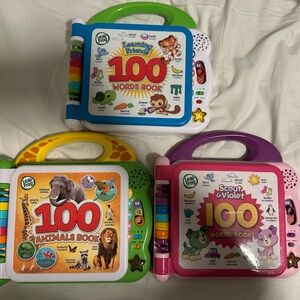 LeapFrog Interactive Learning Books Set - Green, Yellow, Pink